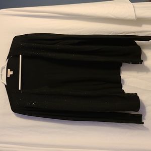 Merona black cardigan w sparkles (xxl)